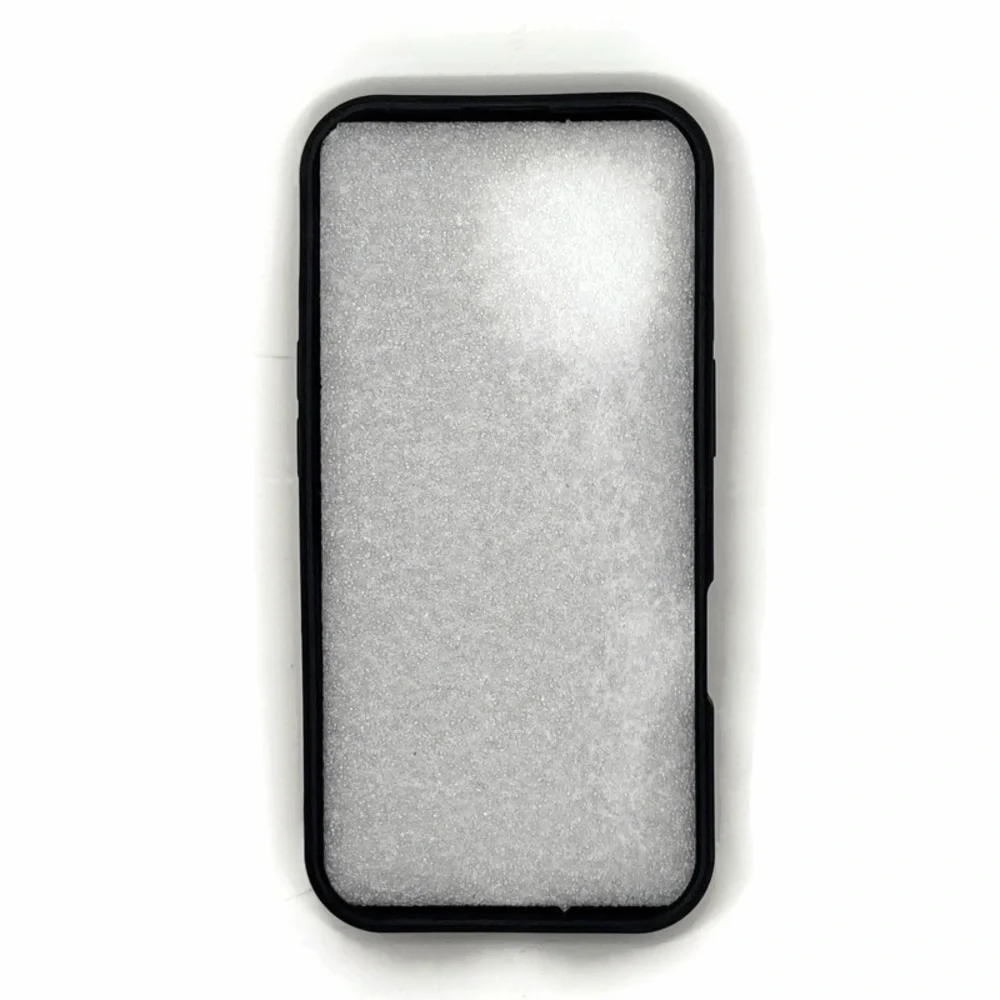 Black Faux Leather IPhone 16 Pro Case with Wallet Card Holder